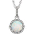14k-white-lab-grown-opal-&-1/10-ctw-natural-diamond-18"-necklace