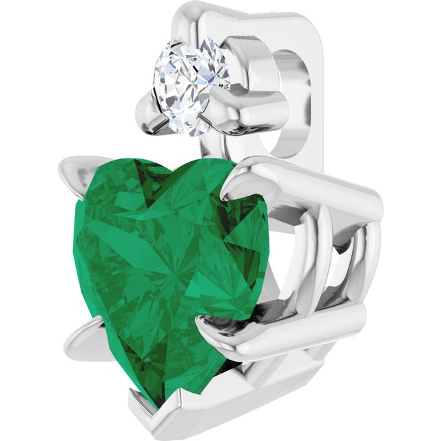 14k-white-lab-grown-emerald-&-.03-ct-natural-diamond-pendant
