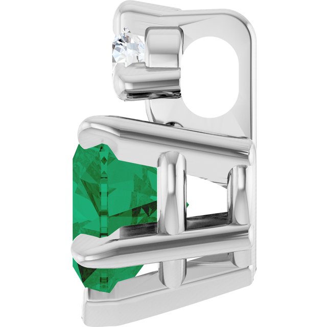 14k-white-lab-grown-emerald-&-.03-ct-natural-diamond-pendant