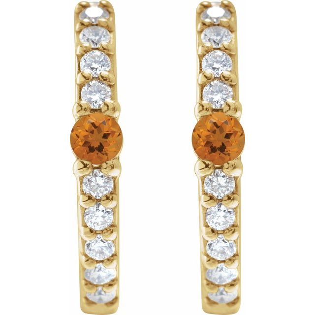 14k-yellow-natural-citrine-&-1/8-ctw-natural-diamond--hoop-earring