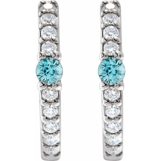 14k-white-natural-blue-zircon-&-1/8-ctw-natural-diamond--hoop-earring