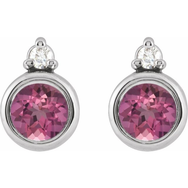 14k-white--natural-pink-tourmaline-&-.03-ctw-natural-diamond-earrings