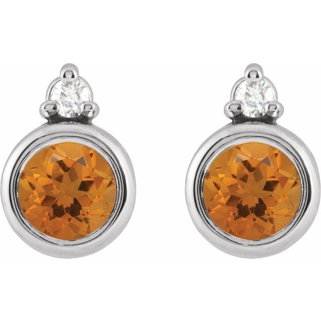 14k-white--natural-citrine-&-.03-ctw-natural-diamond-earrings