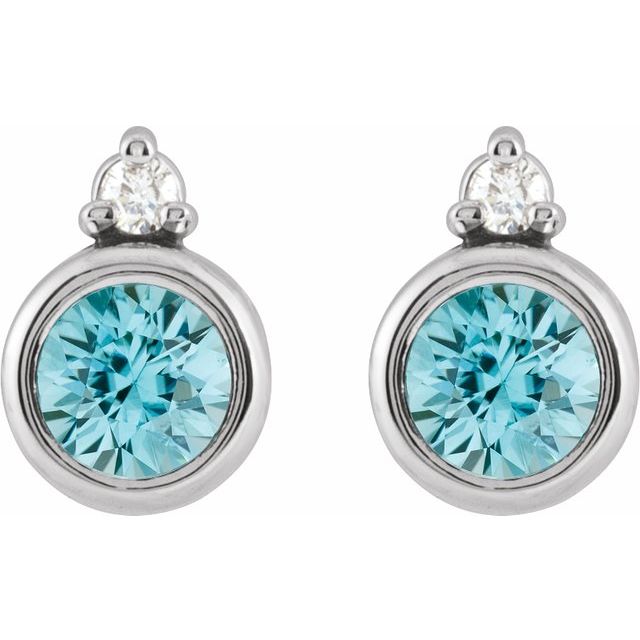 14k-white--natural-blue-zircon-&-.03-ctw-natural-diamond-earrings