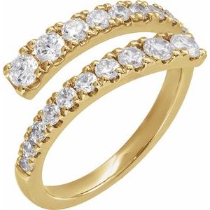 Lab-Grown Diamond 9/10 ct Bypass Ring