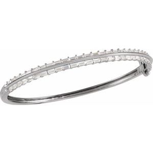 2 1/6 ct Lab-Grown Diamond Bangle Bracelet