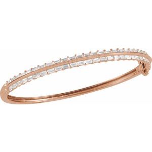 2 1/6 ct Lab-Grown Diamond Bangle Bracelet