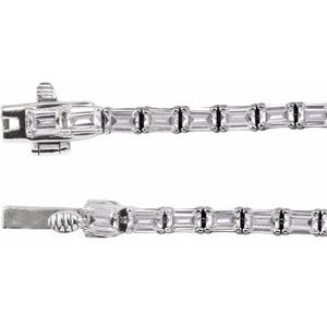 11 3/4 ct Lab-Grown Diamond Line Necklace