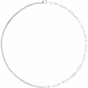 Lab-Grown Diamond Line Necklace