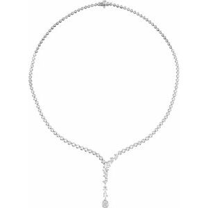 5 1/2 ct Lab-Grown Diamond Line Necklace