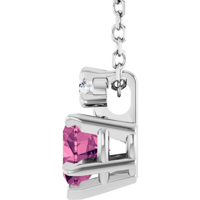 14k-white-natural-pink-tourmaline-&-.03-ct-natural-diamond-16-18"-necklace