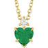 14k-yellow-lab-grown-emerald-&-.03-ct-natural-diamond-16-18"-necklace