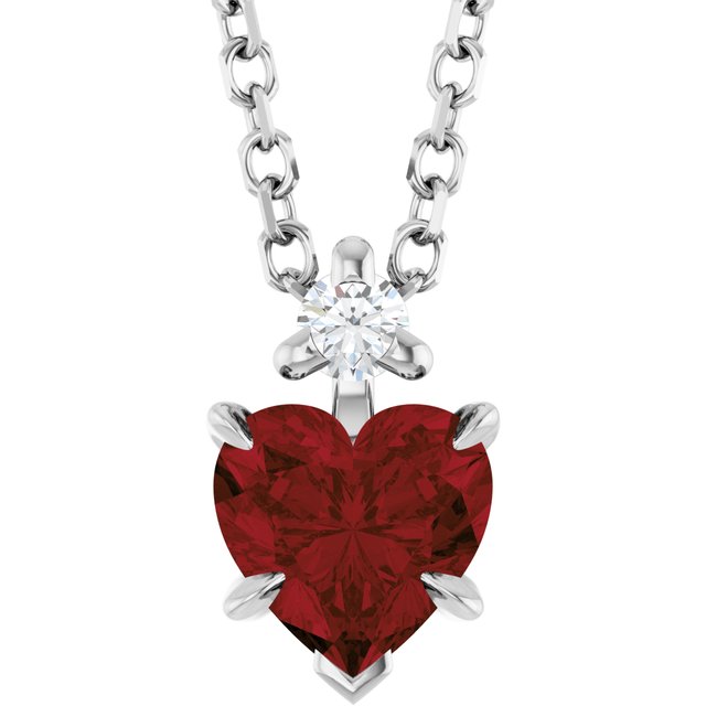 14k-white-natural-mozambique-garnet-&-.03-ct-natural-diamond-16-18"-necklace