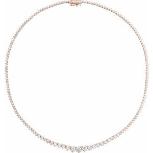 9 1/2 ct Lab-Grown Diamond Line Necklace