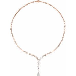 5 1/2 ct Lab-Grown Diamond Line Necklace
