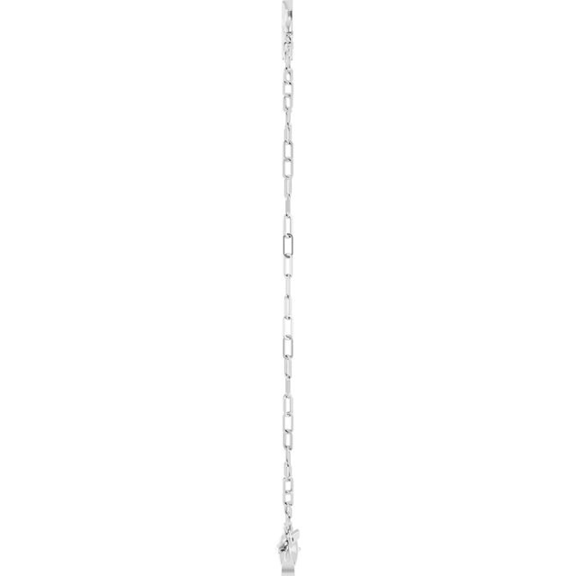 14k-white-sideways-cross-7"-bracelet