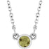 14k-white-natural-green-sapphire-solitaire-18"-necklace