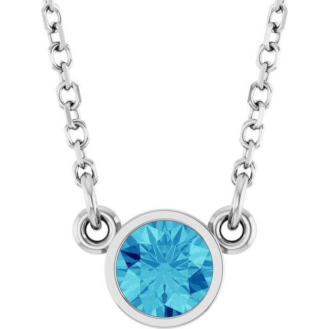 14k-white-natural-blue-zircon-solitaire-16"-necklace
