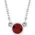 14k-white-natural-mozambique-garnet-solitaire-16"-necklace