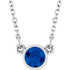 14k-white-lab-grown-blue-sapphire-solitaire-16"-necklace