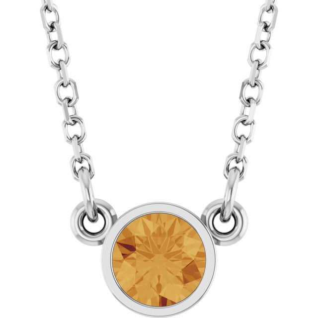 14k-white-natural-citrine-solitaire-16"-necklace