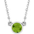 14k-white-natural-peridot-solitaire-16"-necklace