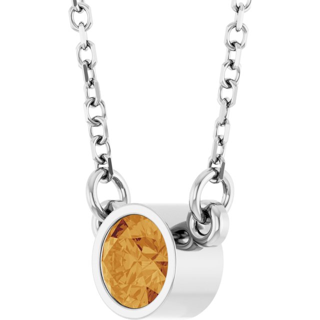 14k-white-natural-citrine-solitaire-16"-necklace