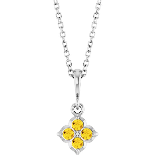 14k-white-lab-grown-yellow-sapphire-16-18"-necklace