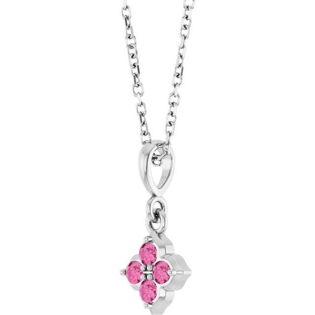 14k-white-lab-grown-pink-sapphire-16-18"-necklace