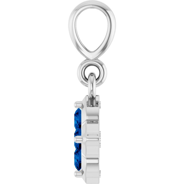 14k-white-lab-grown-blue-sapphire-pendant