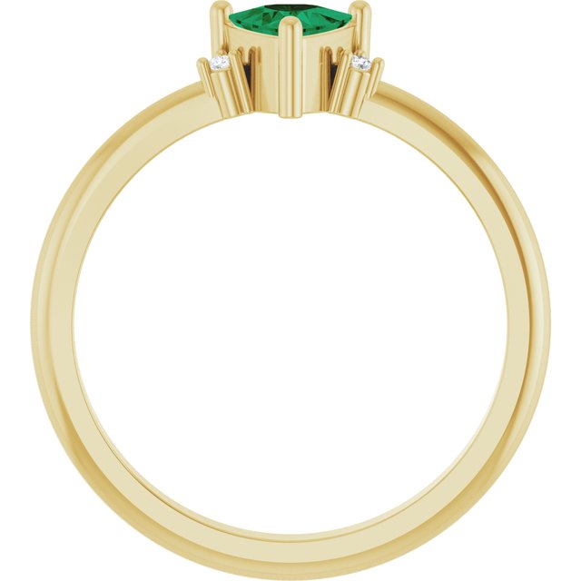14k-yellow-lab-grown-emerald-&-.015-ctw-natural-diamond-ring
