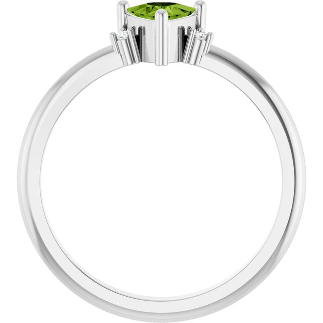 14k-white-natural-peridot-&-.015-ctw-natural-diamond-ring