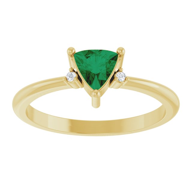 14k-yellow-lab-grown-emerald-&-.015-ctw-natural-diamond-ring