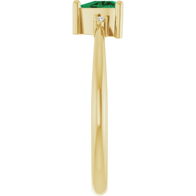 14k-yellow-lab-grown-emerald-&-.015-ctw-natural-diamond-ring