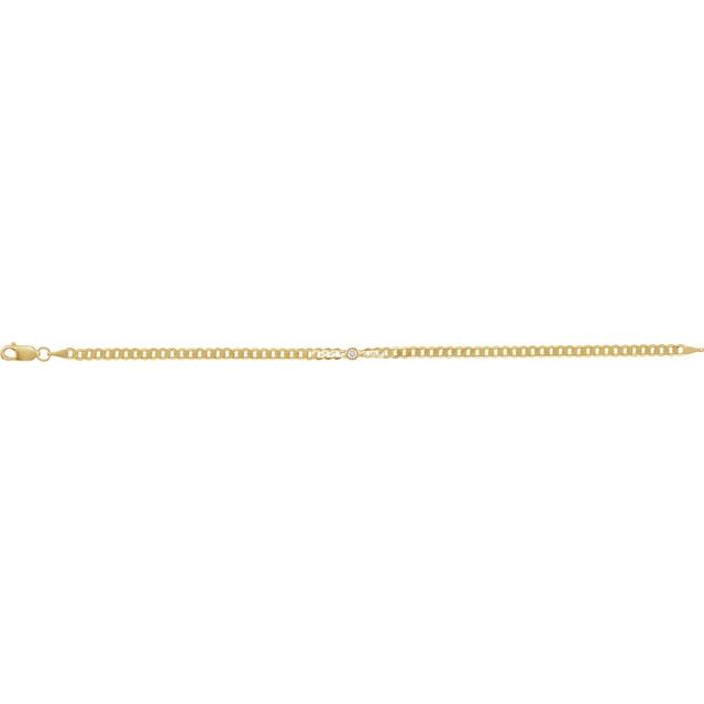 14k-yellow-.07-ct-natural-diamond-link-7"-bracelet