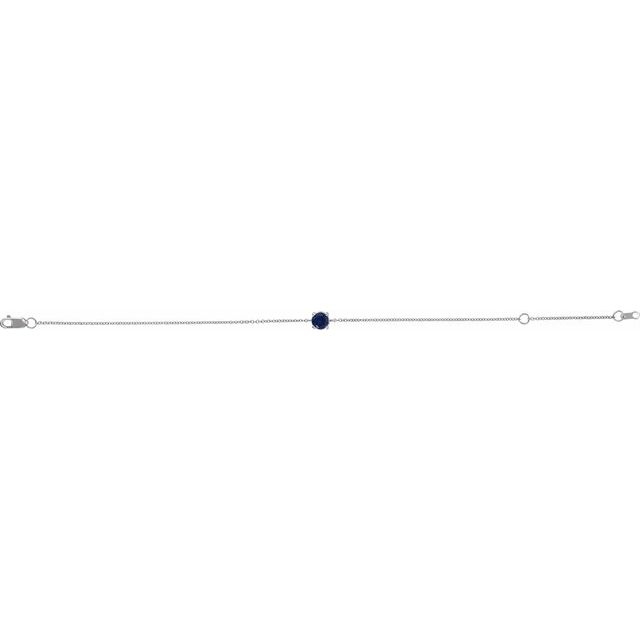 14k-white-gold-lab-grown-blue-sapphire--6-1/2-7-1/2"-bracelet