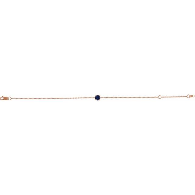 14k-rose-lab-grown-blue-sapphire--6-1/2-7-1/2"-bracelet