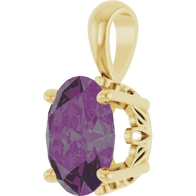 14k-yellow-lab-grown-alexandrite-pendant