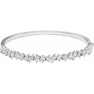 4 1/5 ct Lab-Grown Diamond Bangle Bracelet