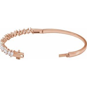 4 1/5 ct Lab-Grown Diamond Bangle Bracelet