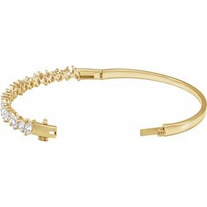 4 1/5 ct Lab-Grown Diamond Bangle Bracelet