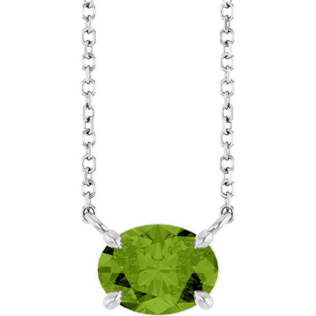 14k-white-natural-peridot-18"-necklace