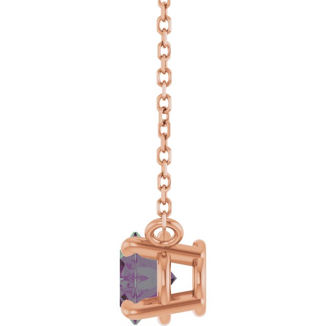 14k-rose-gold-lab-grown-alexandrite-18"-necklace