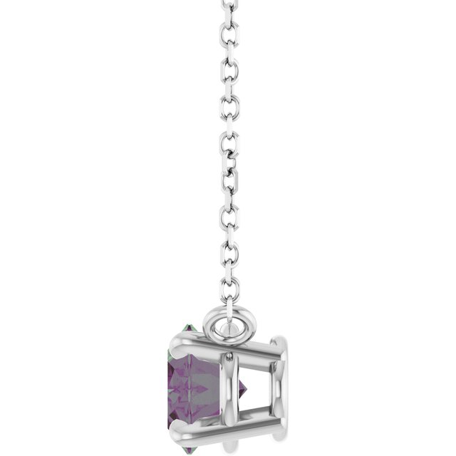 14k-white-lab-grown-alexandrite-18"-necklace
