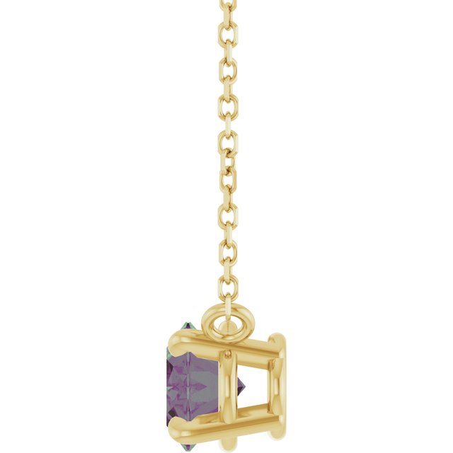 14k-yellow-gold-lab-grown-alexandrite-18"-necklace