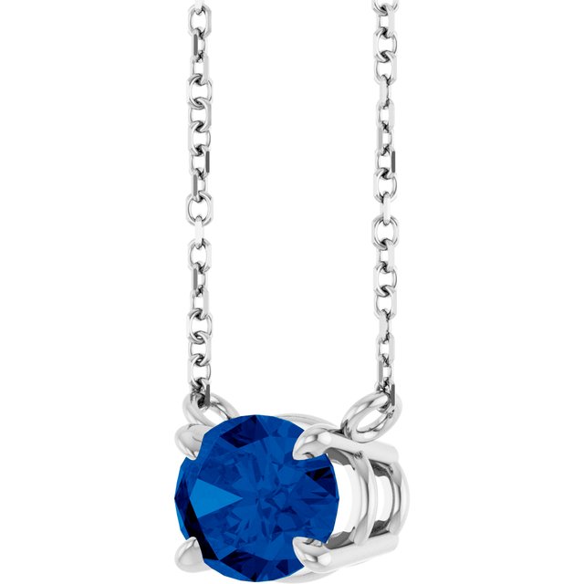 14k-white-gold-lab-grown-blue-sapphire-18"-necklace