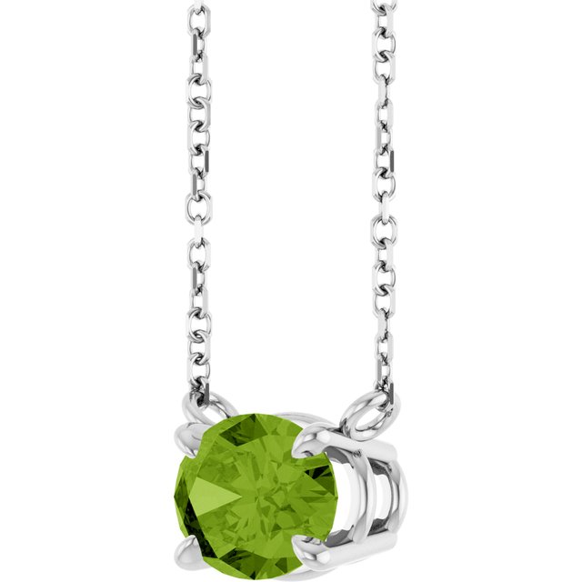 14k-white-natural-peridot-18"-necklace