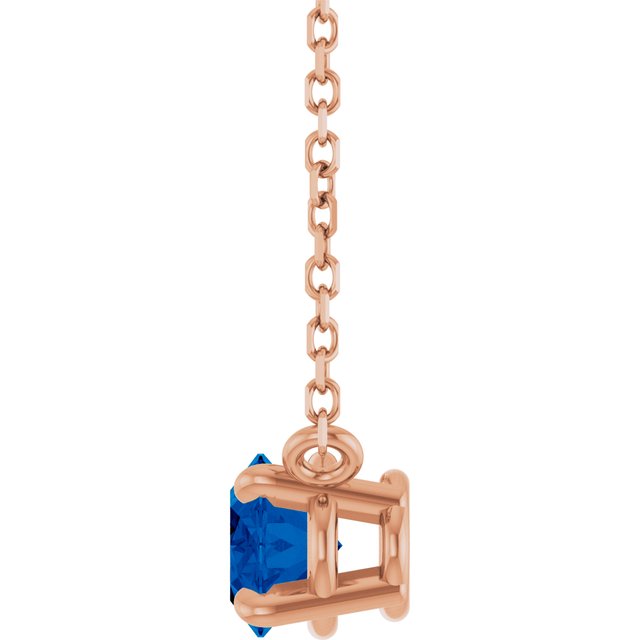 14k-rose-gold-lab-grown-blue-sapphire-18"-necklace