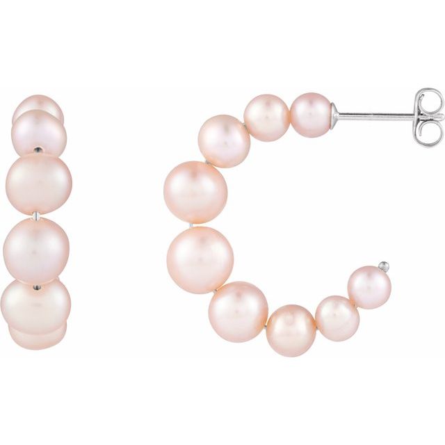 sterling-silver-cultured-pink-freshwater-pearl-hoop-earrings
