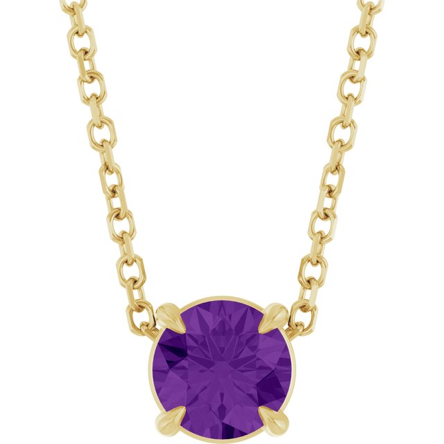 14k-yellow--natural-amethyst-16-18"-necklace